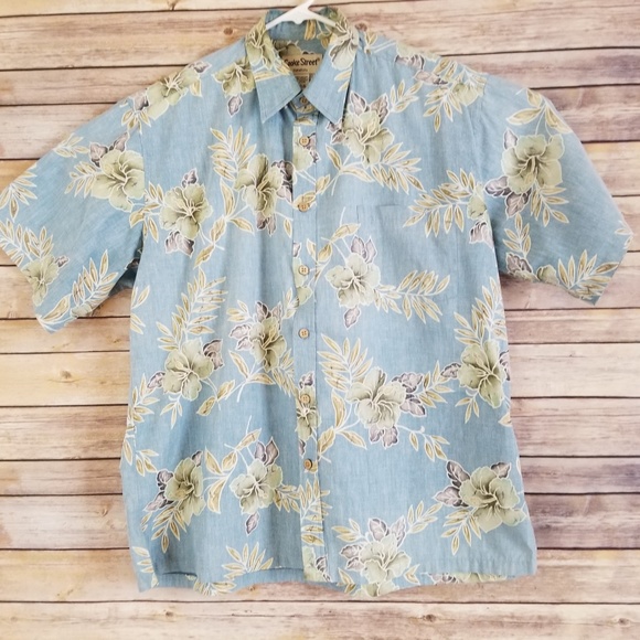 Cooke Street Other - Cooke Street Blue Green Hibiscus Reverse Sz L